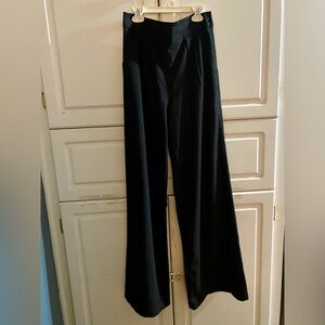 Elegant Black Wide Leg Women's Trousers